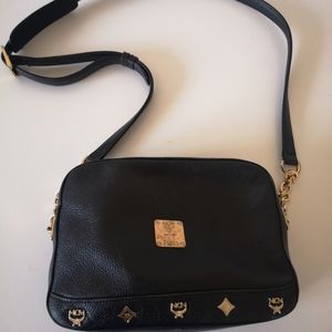auth Vintage MCM crossbody leather bag